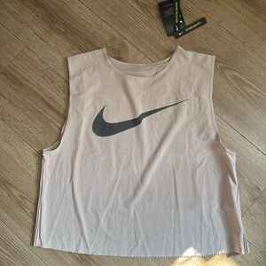 Nike Women's Light Beige Muscle Tee